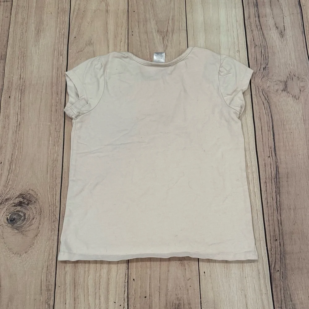 GYMBOREE girls Science Themed Cream T-Shirt/size 7